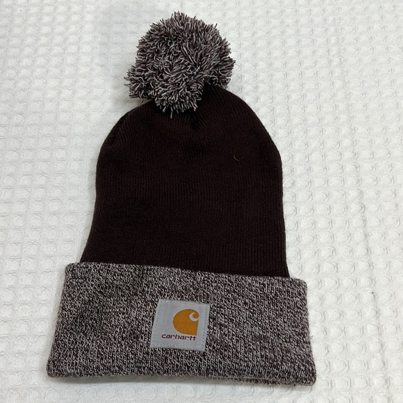 WOMEN'S KNIT POM-POM CUFFED BEANIE - Picture 2 of 3